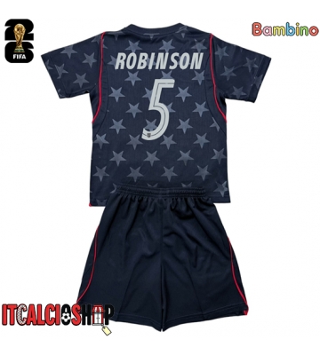 Stati Uniti Antonee Robinson #5 Seconda Maglia Bambino Mondiali 2026 Manica Corta (+ Pantaloni corti)